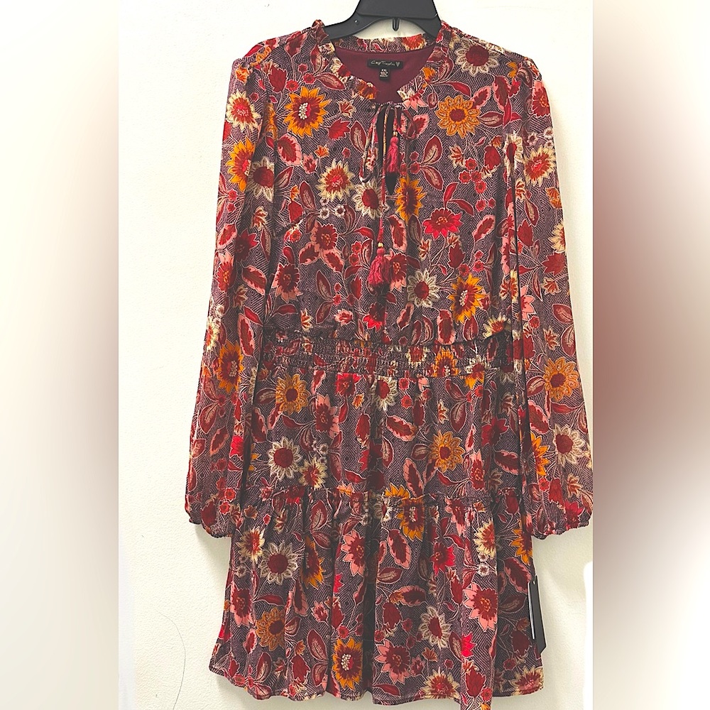City Triangles, women’s dress wine multicolor XXL NWT